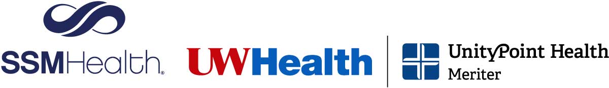 SSM Health, UW Health, and UnityPoint Health - Meriter Logo